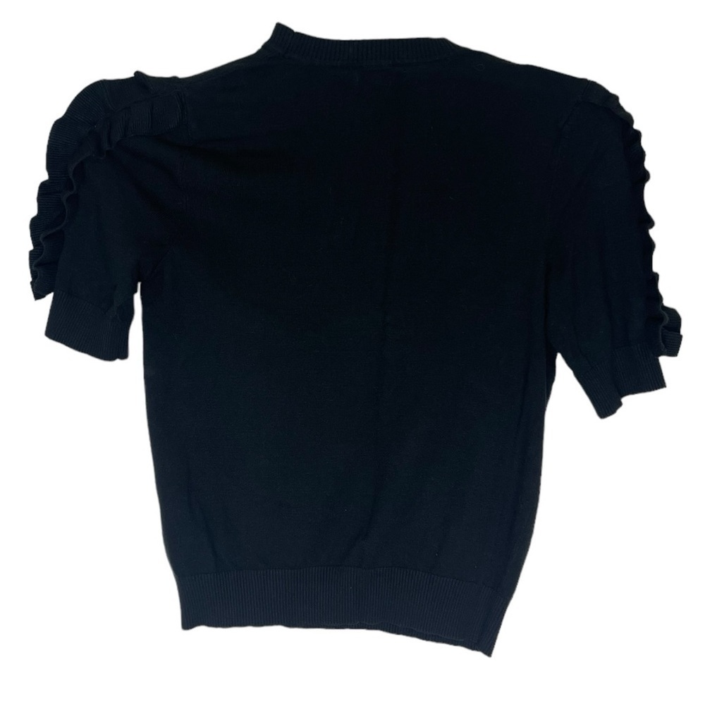 Who What Wear ruffle-puff sleeve crop style knit sweater. Size XS GUC - Picture 4 of 6